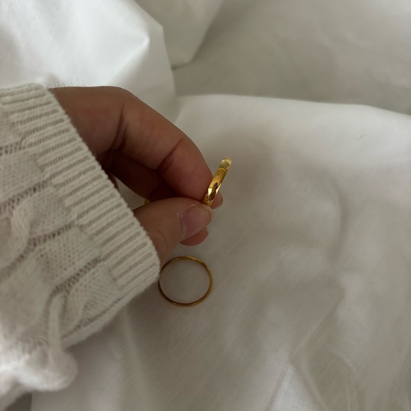 Stainless Steel Stackable Gold Rings - Picture 3 of 5